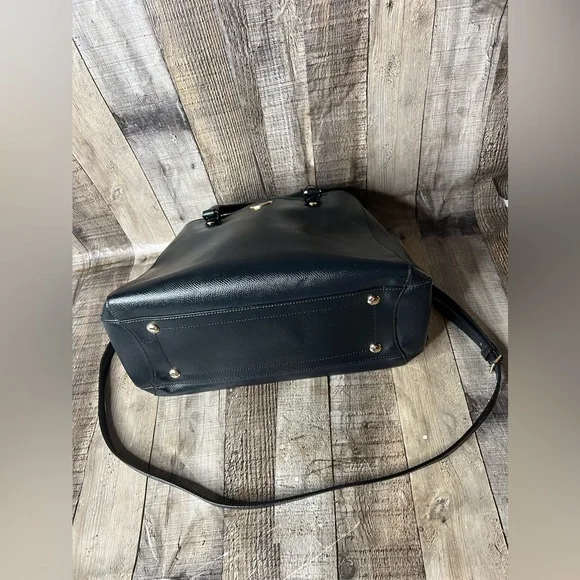 COACH Margot Carryall F34607 Midnight Blue Satchel Leather Crossbody handbag - Picture 9 of 16